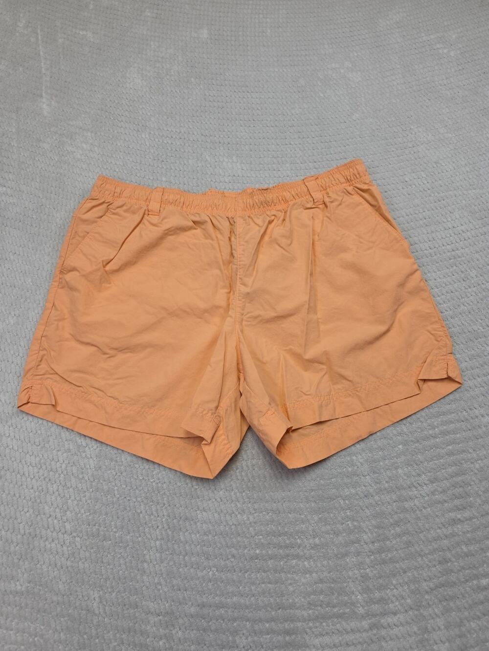 Columbia PFG Shorts Mens XL Orange Outdoor Hiking Fishing 5L
